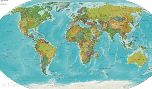 世界国家领土面积排名图片