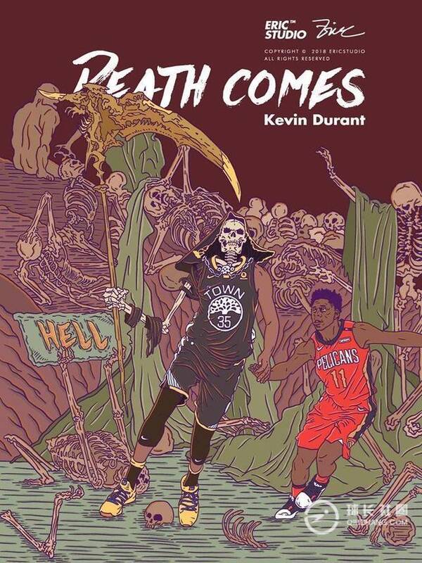 NBA权杖漫画集锦:詹姆斯手握球星,杜兰特死神耽美漫画临也图片