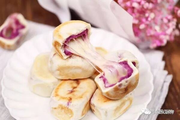 网红紫薯拉丝仙豆糕,好吃到飞起!