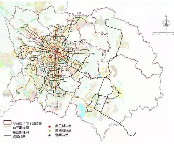 双流2020年将通车8条地铁(双流直管区6条,天府直管区2条!