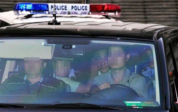 第二日庭审结束后，薄熙来乘车离开济南中院。