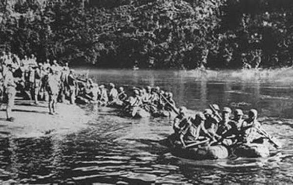 中国驻印军渡江进入缅北作战