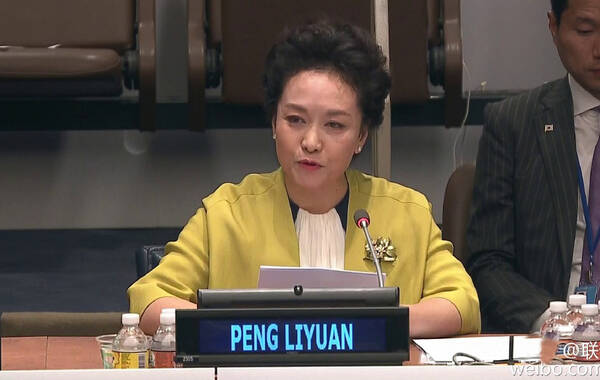 彭丽媛参加联合国会议 全程英文发言