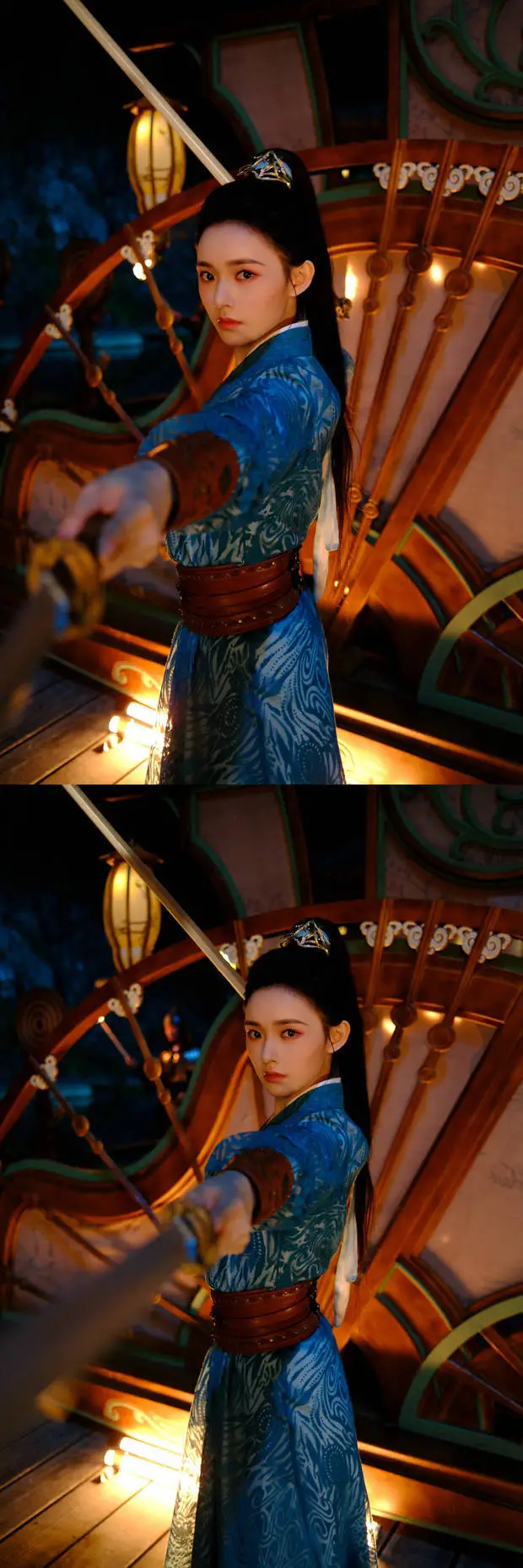 林允化身侠女。