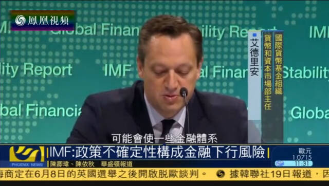 IMF：全球政策不确定性构成金融下行风险