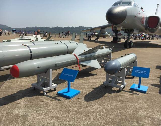 包括长剑-20巡航导弹,1000公斤的gb-5激光制导侵彻炸弹,cm-802空地
