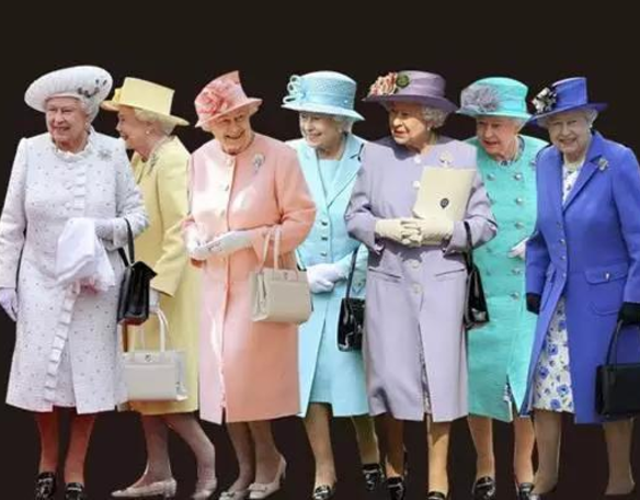 英国女王穿彩虹色是粉粉嫩嫩的,像年轻了18岁.