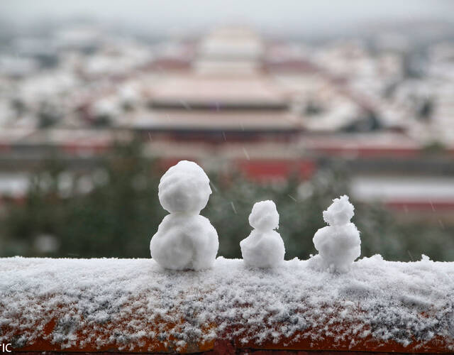 北京初雪图片