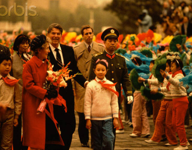 1984年美国总统里根访华 被何震撼