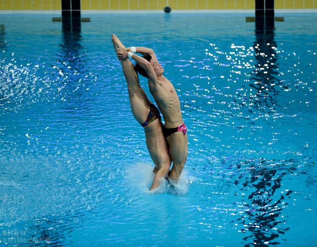 玩出新花样!中国跳水队大秀花式跳水技术