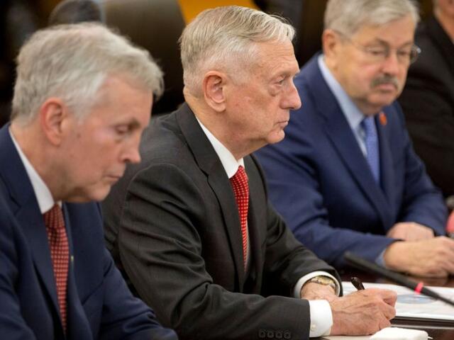 马蒂斯访华 中国国防部长举行欢迎仪式