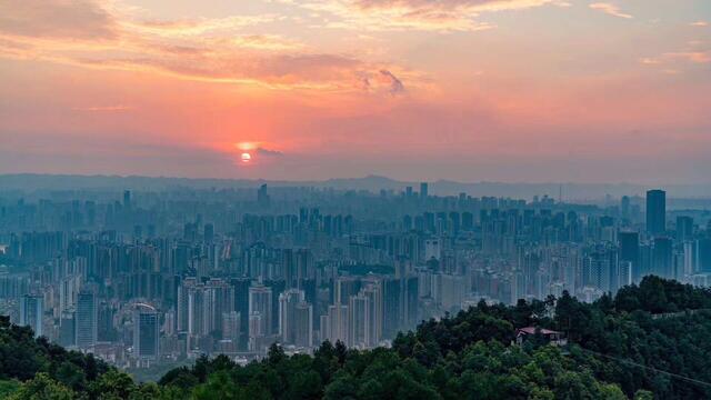 文艺范摄影发烧友拍出的夕阳下的重庆大片就是