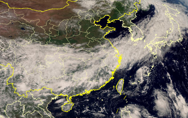 从太空看9月7日天气:台风胚胎对中国虎视眈眈