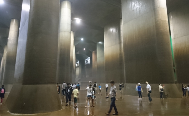 日本巨型下水道 被赞为“地下神殿”