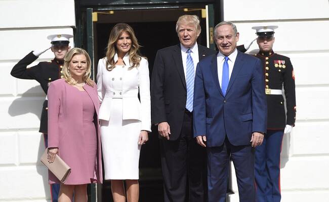 自特朗普宣誓就职后 梅拉尼娅首次在白宫出现