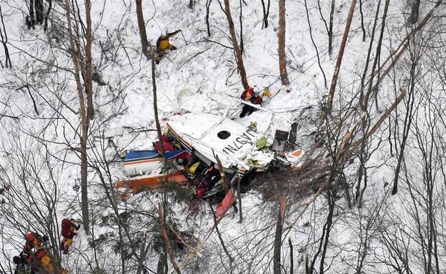 日本一架载9人救援直升机坠毁