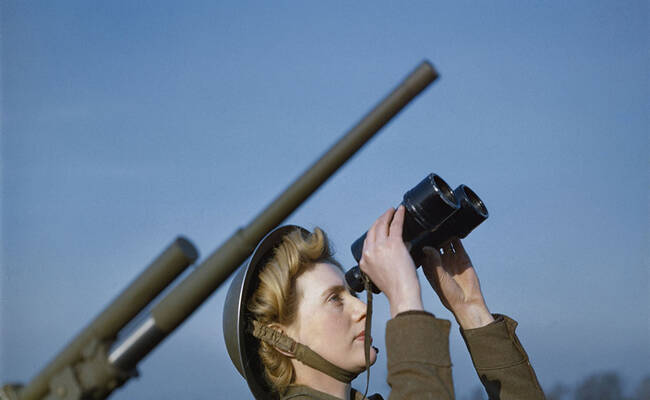 一组罕见的二战彩色照片