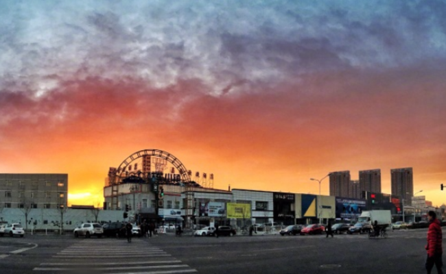 北京冬天的朝阳