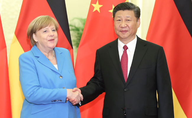 习近平与默克尔举行会晤
