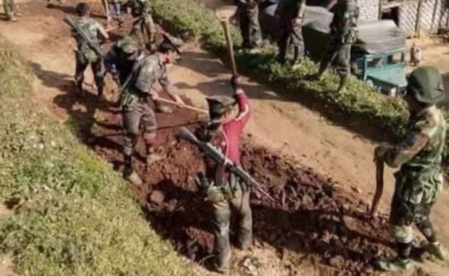 军方征人修路后 缅甸民众整村出逃