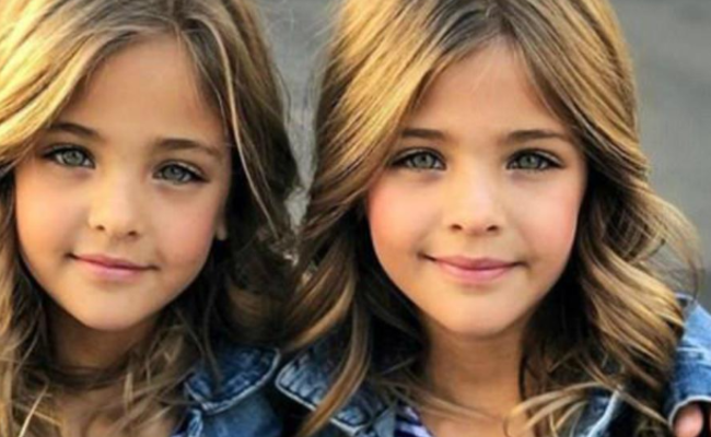 双胞胎被称“最漂亮女孩”，7岁就成父母摇钱树