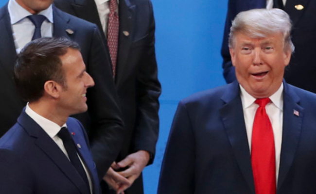 G20峰会上的特朗普表情