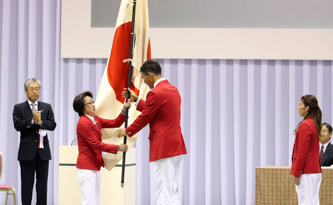 日本举行奥运出征仪式