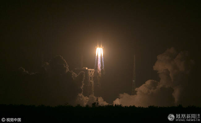 天舟一号发射升空过程