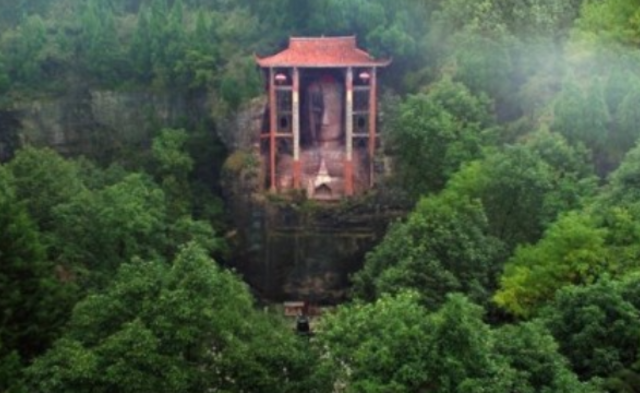 中国最大佛胸像被弃荒野|组图