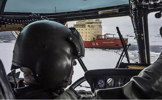 美国科学家被困南极洲 阿根廷海军营救