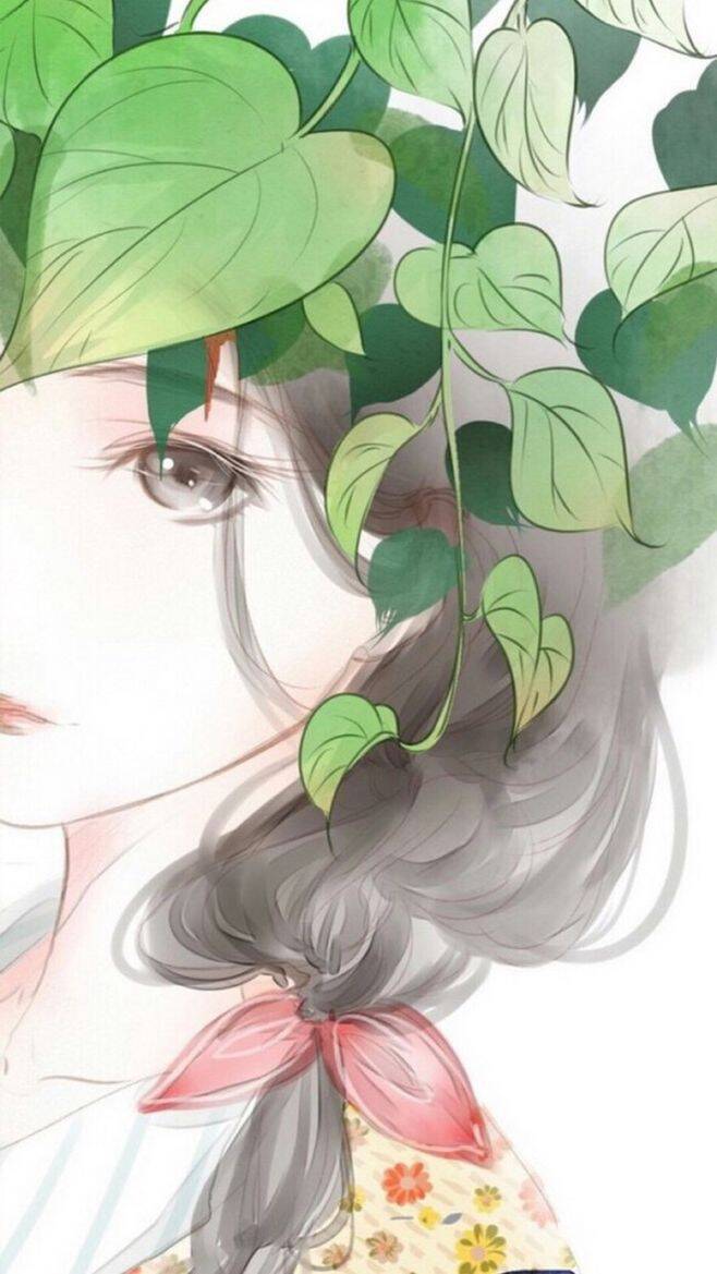 手绘插画女生头像