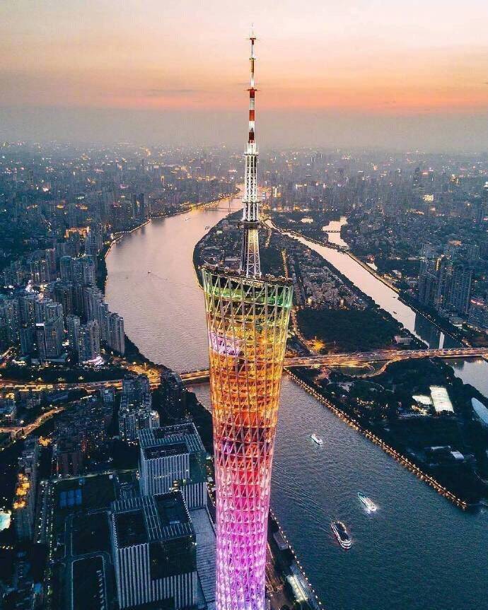 傍晚的广州美景图集