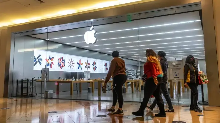 苹果去零售店买