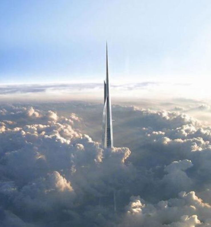 建成后将成为世界最高建筑,其高度在1600米左右,是哈利法塔(828米)的