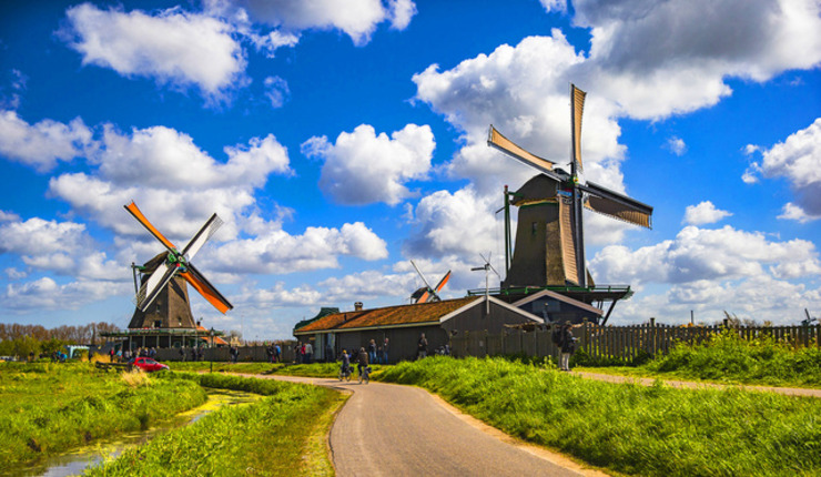 世界最出名的"风车之国"——荷兰风车