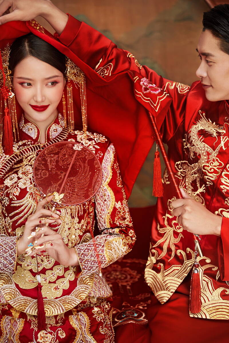 大美中国 中式主题婚纱照 细节还原传统中式婚礼 沉淀