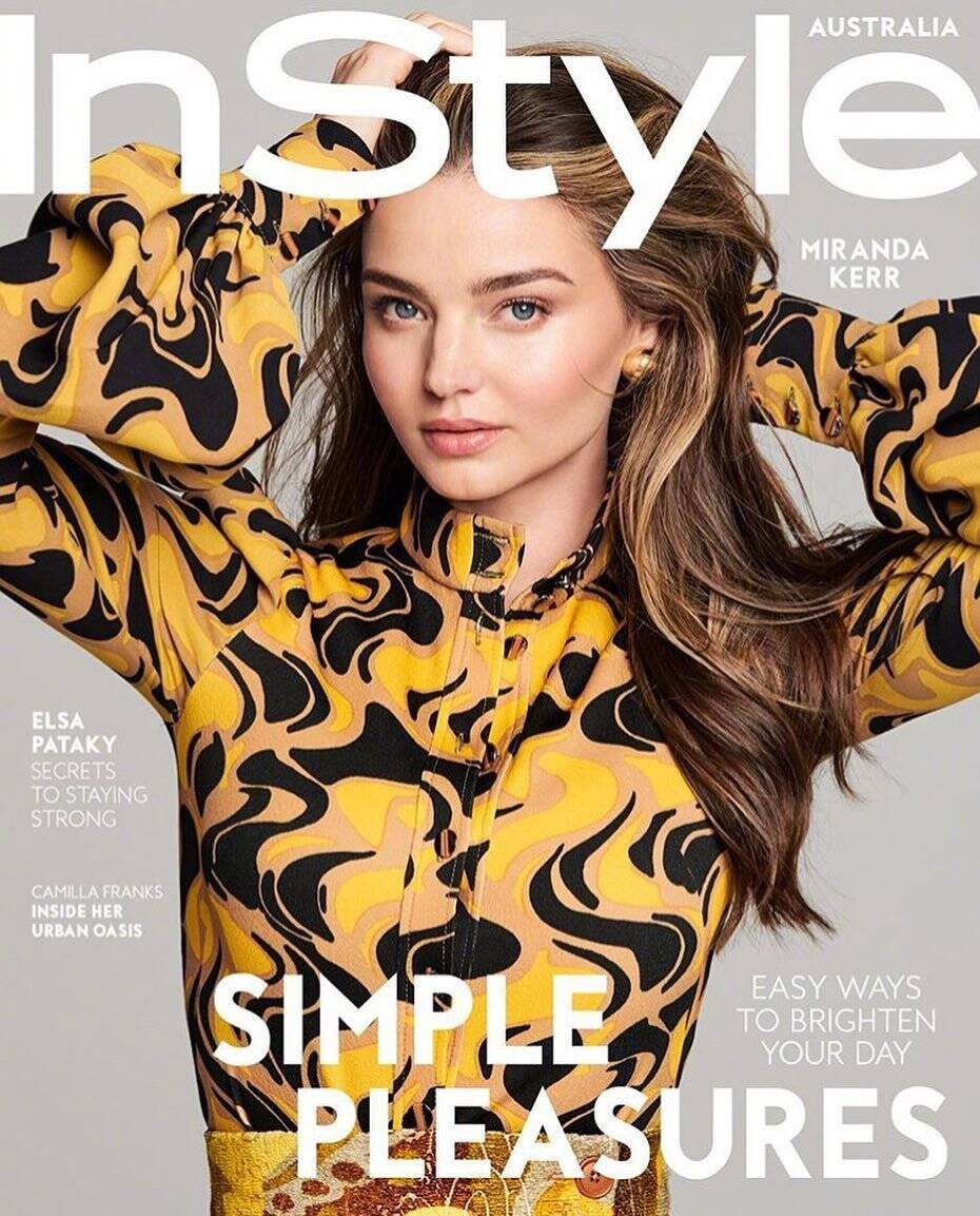 可儿miranda kerr出镜澳大利亚版《instyle》5月刊封面