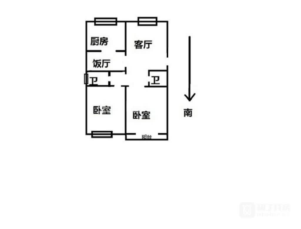 学府花园,2室精装修正气超,随时可看房