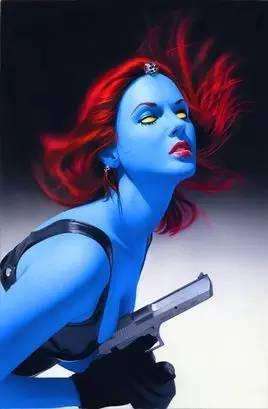 x战警里的蓝色变形女图片