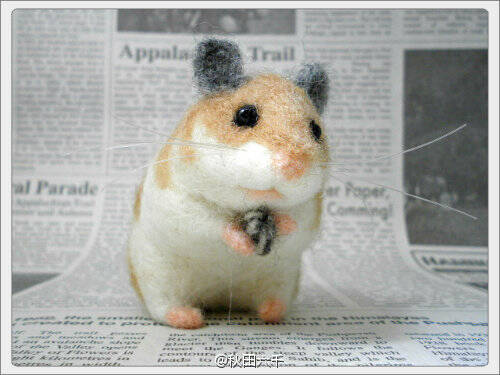 虐哭150717:用羊毛毡做一只真仓鼠 可能只是孤单久了