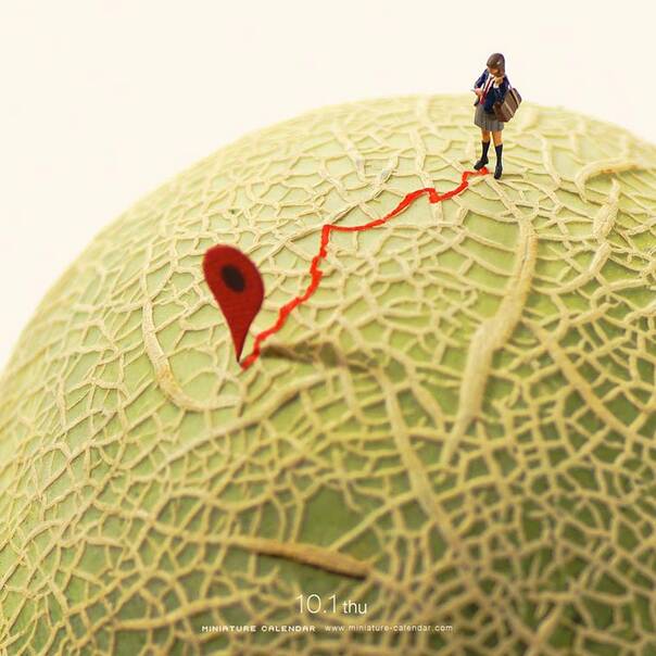 微观世界奇妙大冒险 岛国艺术家的创意微缩摄影