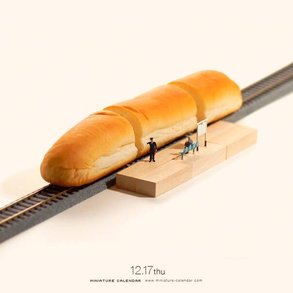 微观世界奇妙大冒险 岛国艺术家的创意微缩摄影