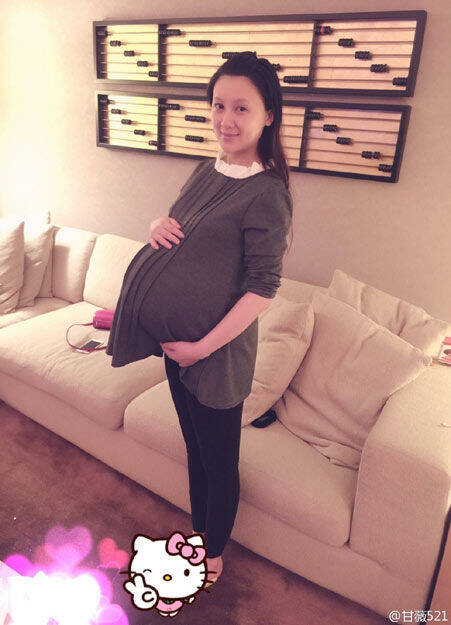 明星怀孕巨大肚子宝宝图片