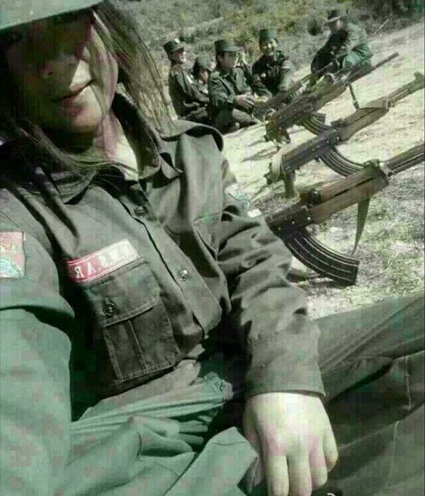 缅甸女兵阵亡图片