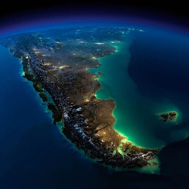 美丽的地球夜晚