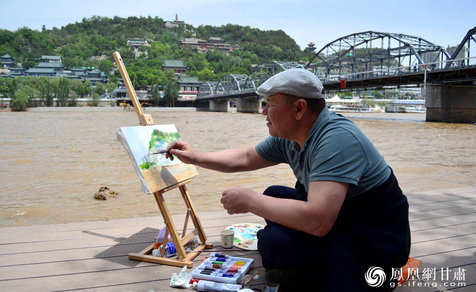 图集洋画家手绘兰州我沿丝路来画最美中国