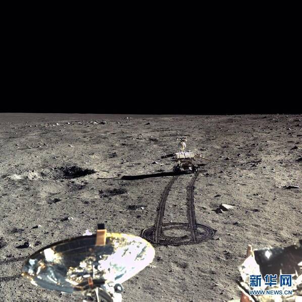 嫦娥三号拍出迄今最清晰月面照片