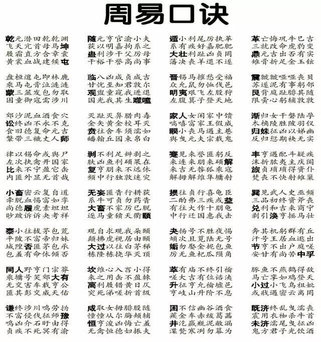 其实就是32首诗,每两卦一首诗.全文如下: 查看原文 >