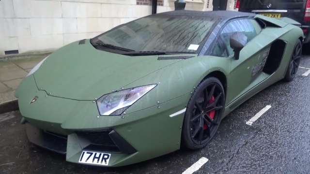 世界最强军用版防弹兰博基尼超酷炫模样秒杀法拉利