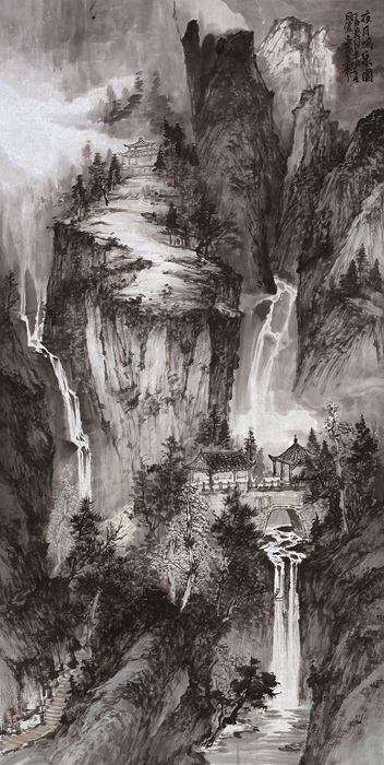 见证|"见山问石——李国强山水画展"11月18日郭味蕖美术馆